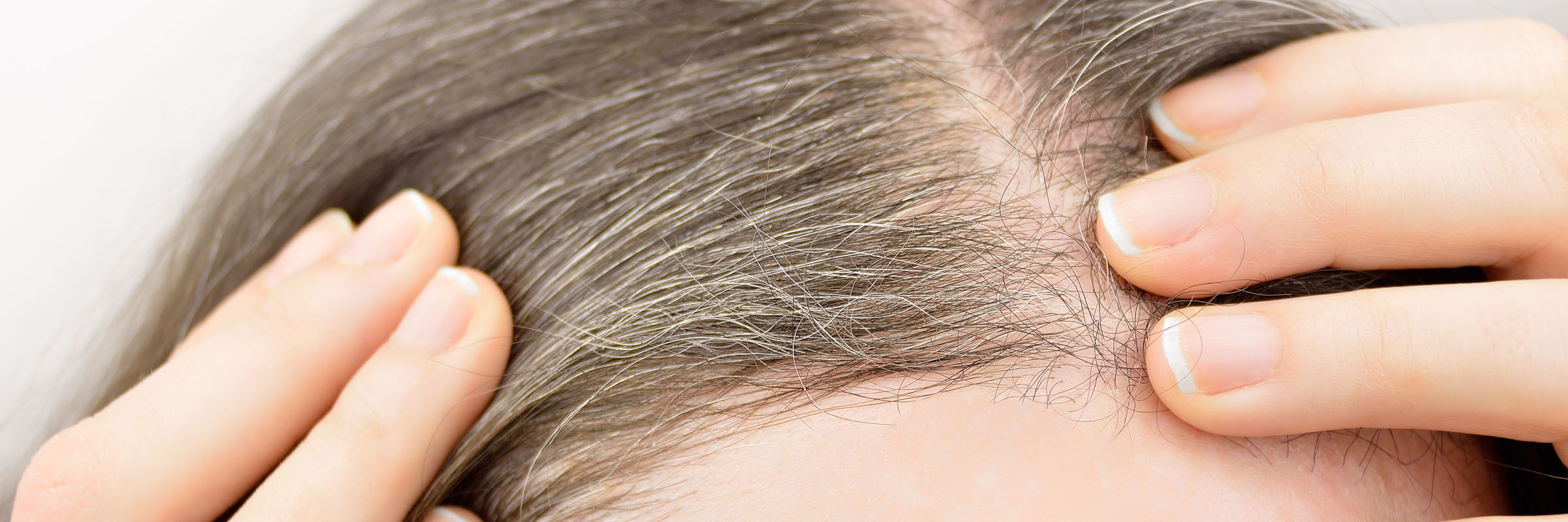 Demi permanent hair colour for covering grey